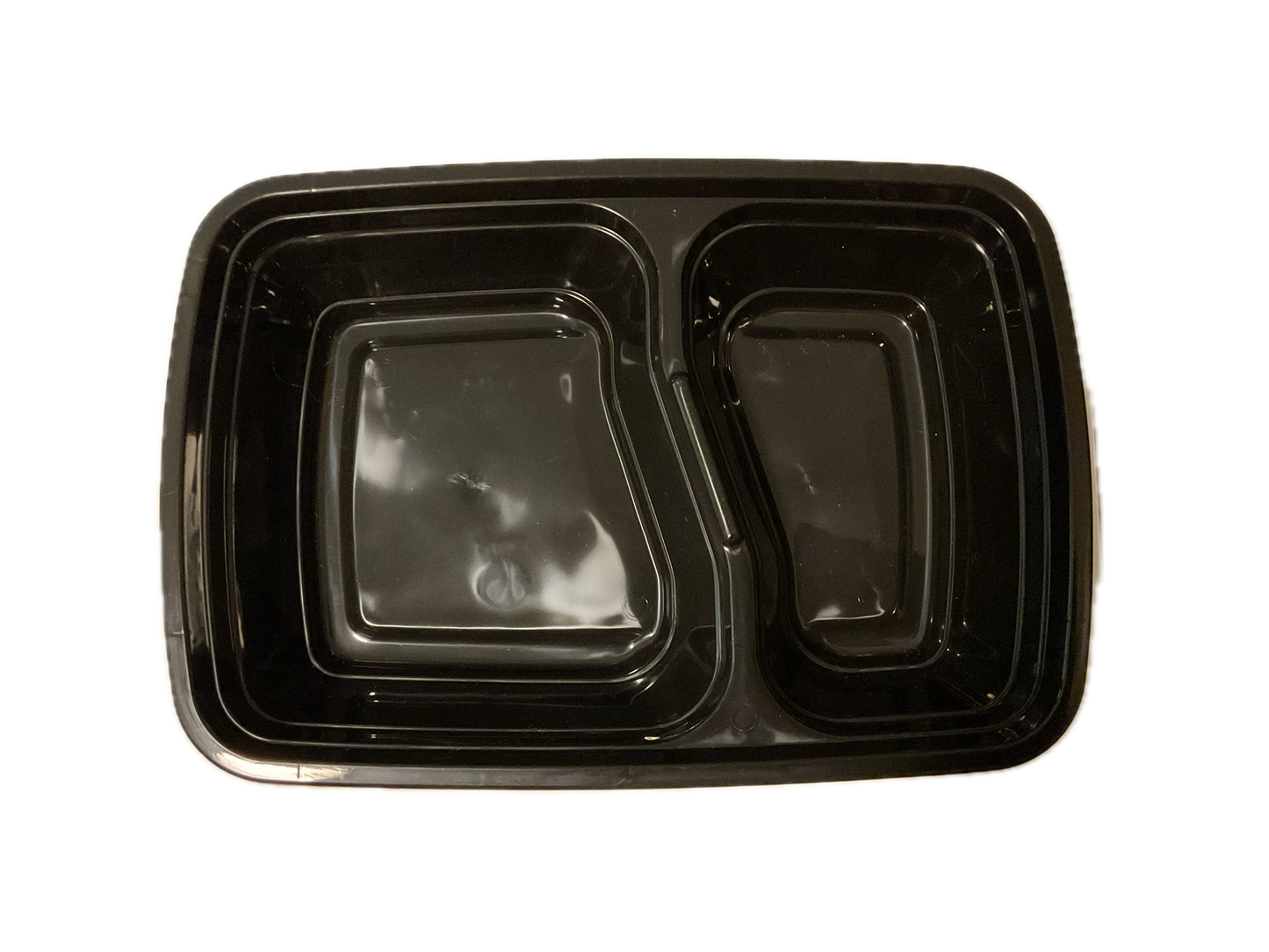 2 Compartments Food Container 32oz. 150 Sets Case
