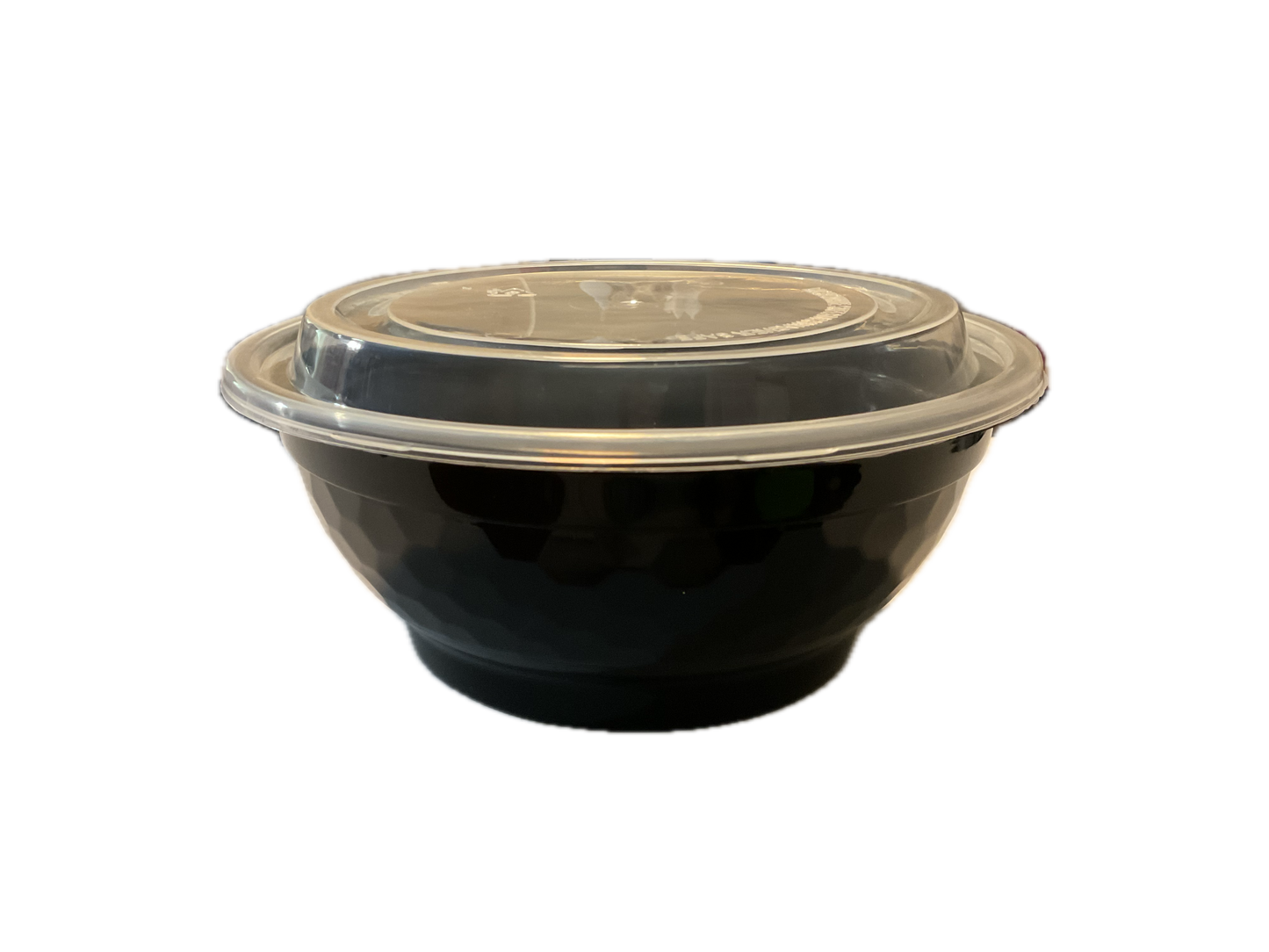 Black Ramen Bowl 38oz 150 Case W/Lids