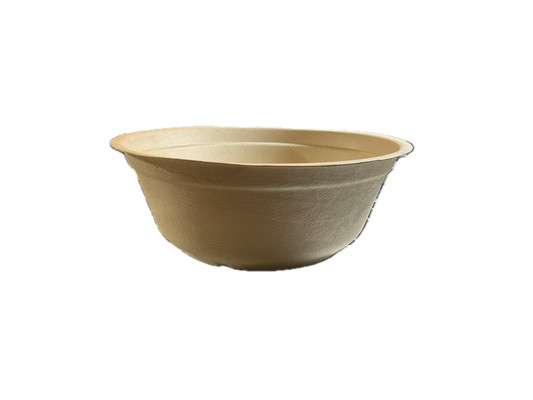 24oz Eco-Friendly Round Deep Sugarcane /Bagasse Bowl 24oz 300pcs