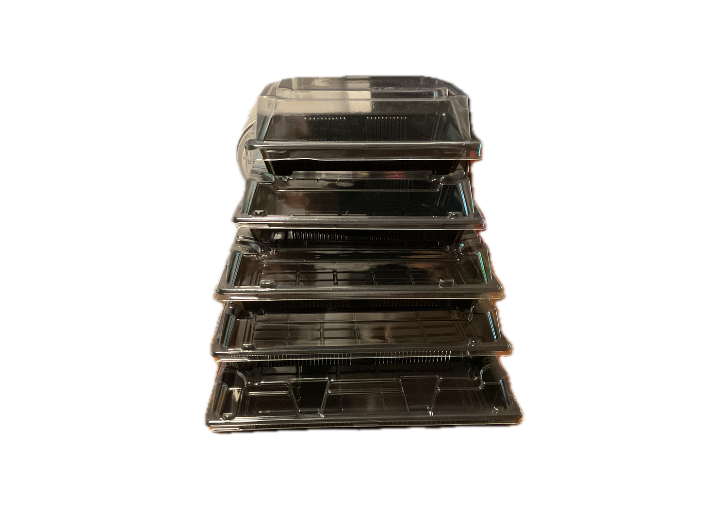Sushi Tray (SZ 11 ) 150 Sets With Lids