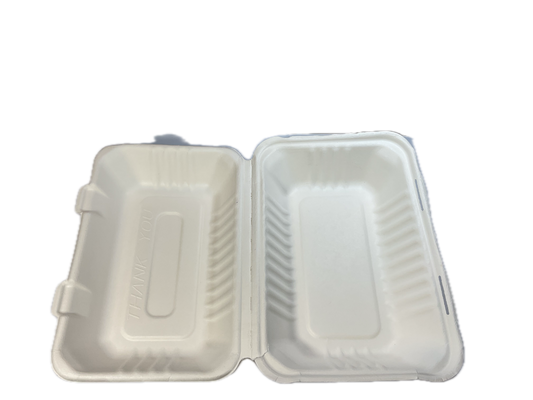 6x9 White Eco Foam Square Take Out container 200 pcs