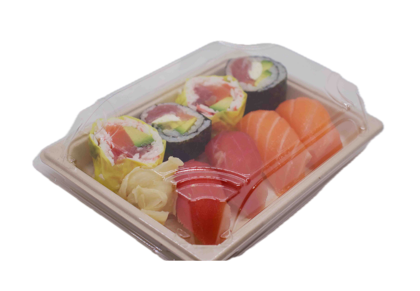 Sushi Tray Compostable Sugarcane Bagasse Large P-020 300pcs