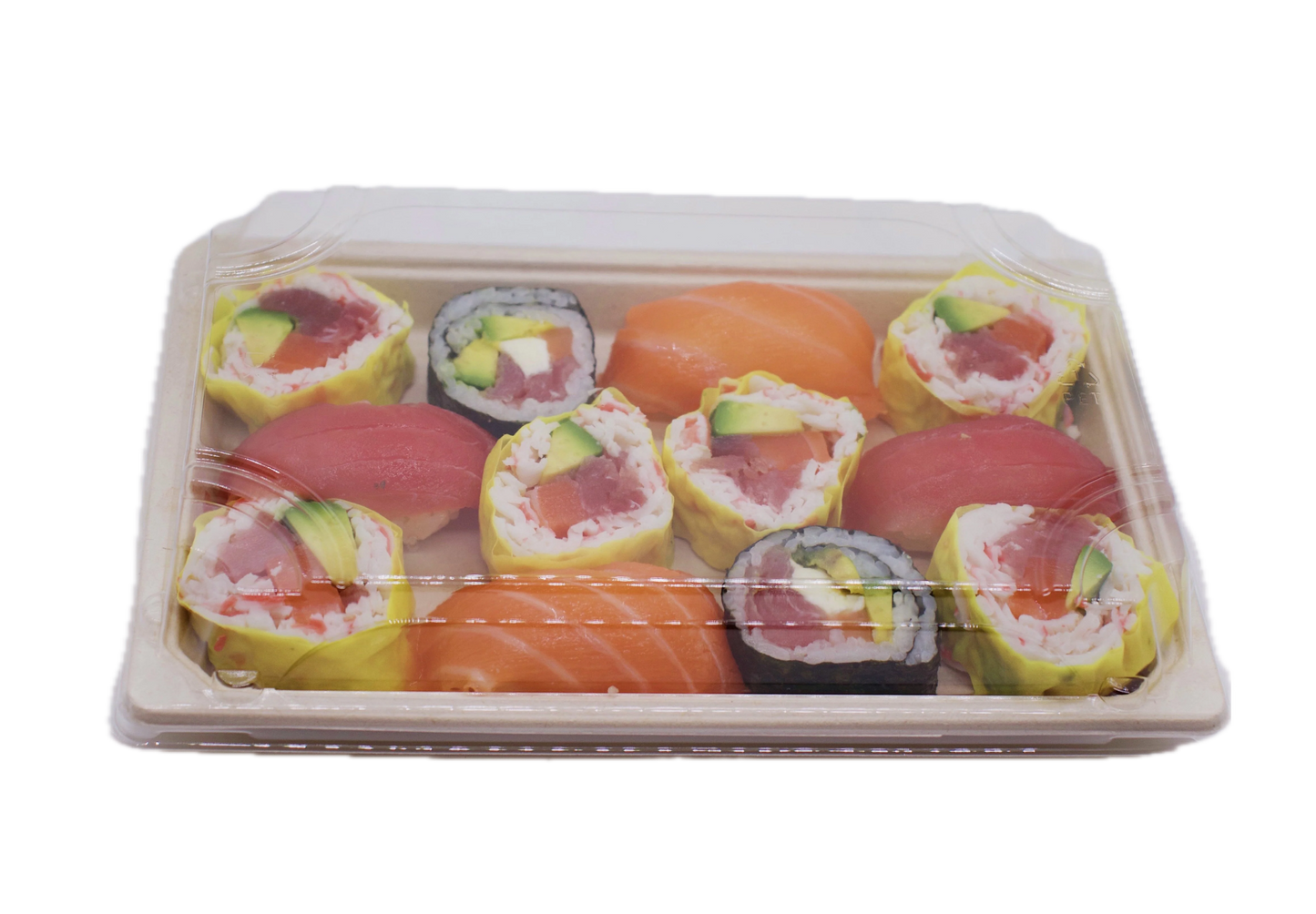 Sushi Tray Compostable Sugarcane Bagasse Small P-08 300pcs