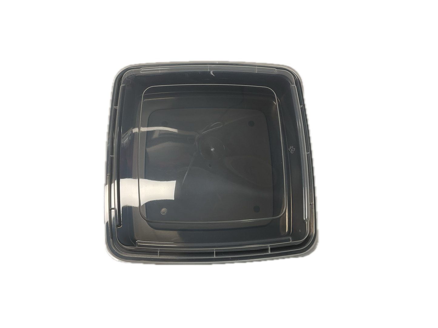 Black Square Container 48 oz 8x8x3 (H)100 Sets