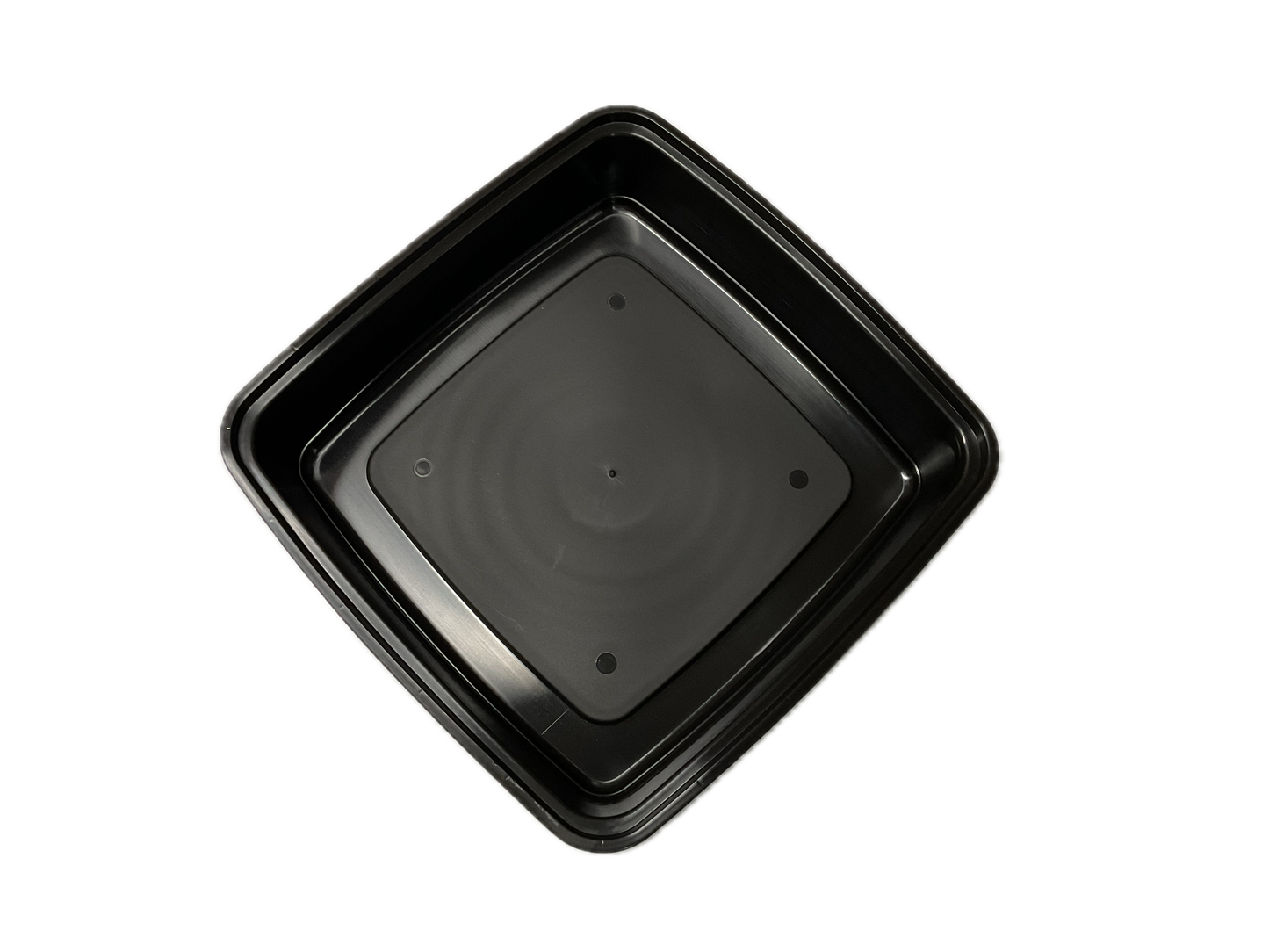 Black Square Container 48 oz 8x8x3 (H)100 Sets