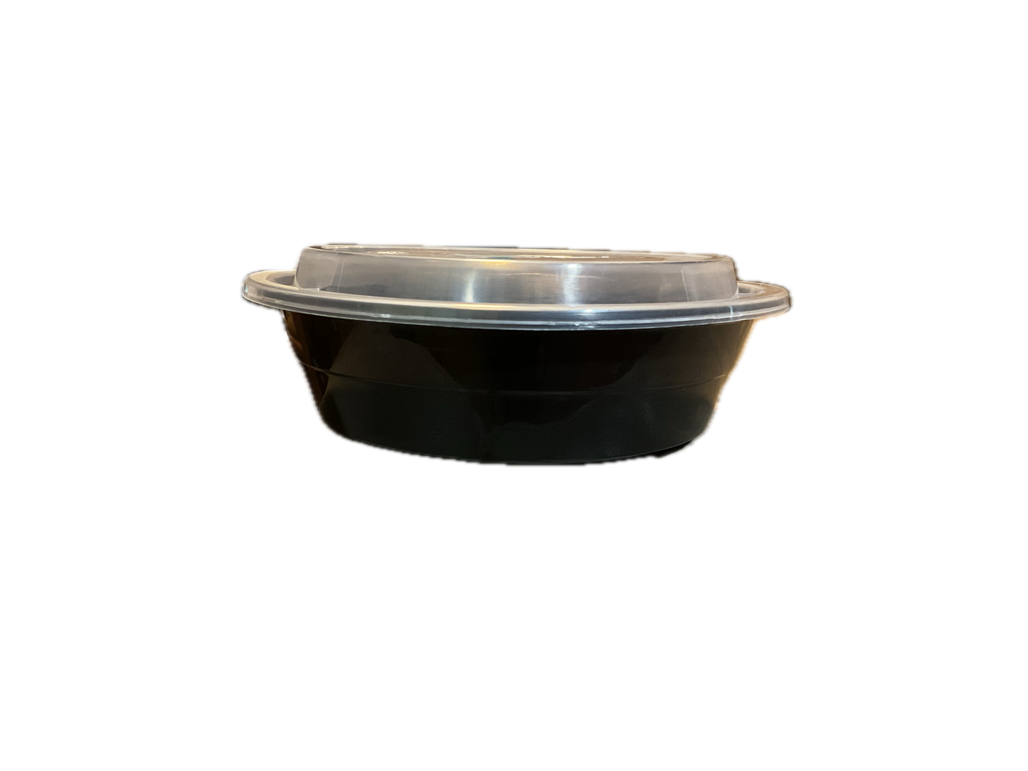 Black Round Container 24oz 150 Sets