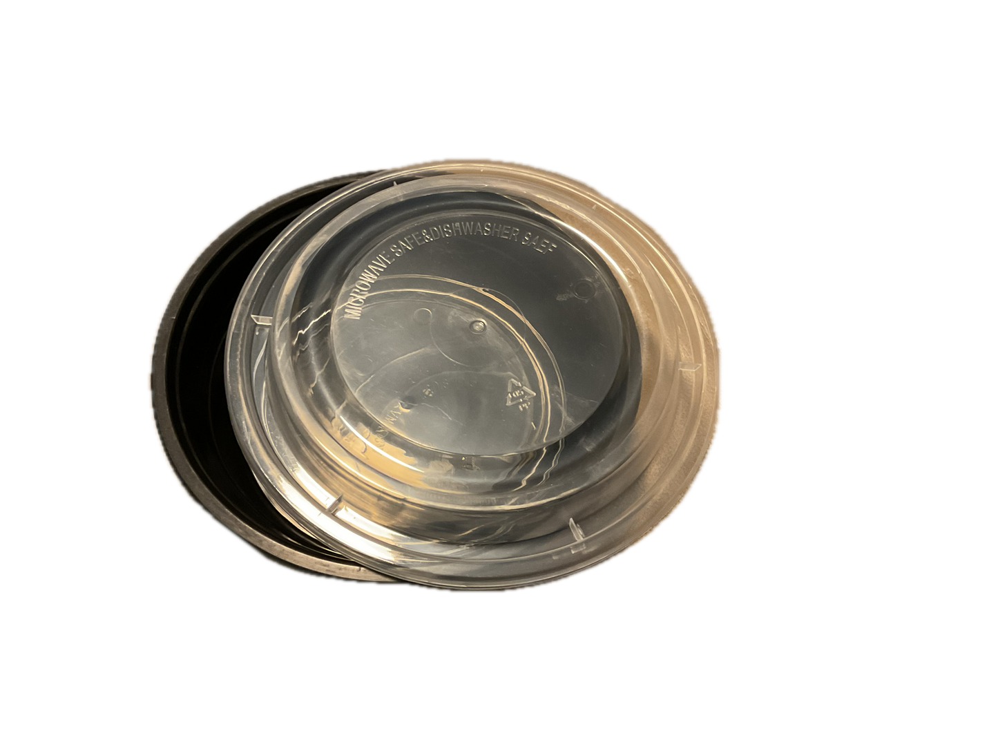 Black Round Container 24oz 150 Sets