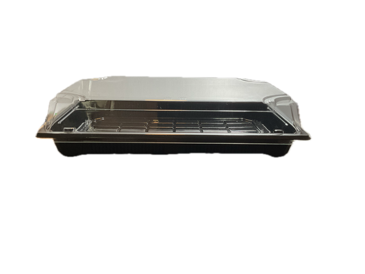 Sushi Tray (SZ 10) 250 Sets Black With Lids