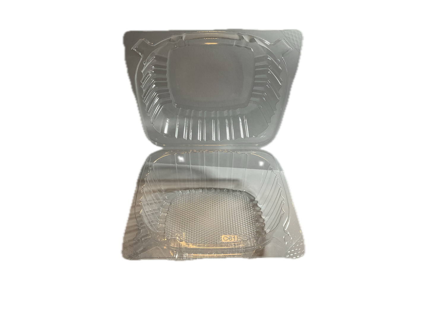 Clear Hinged To go Container 6x6 500pcs