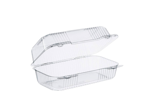 PET 9”x5” Hinged Container 250pcs