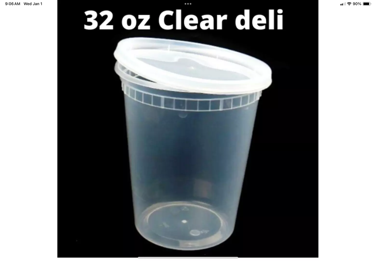 Clear Lids For Soup Cups 32oz,24oz,16oz,08oz,500 Case Lids only
