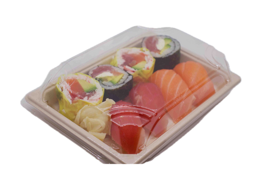 Sushi Tray Compostable Sugarcane Bagasse Large P-020 300pcs