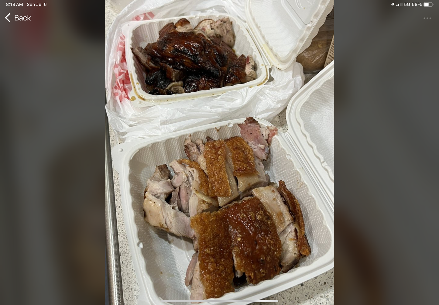 Fiber Mineral Clamshells 783W 3-Compartment 8x7x3 (H)150 case