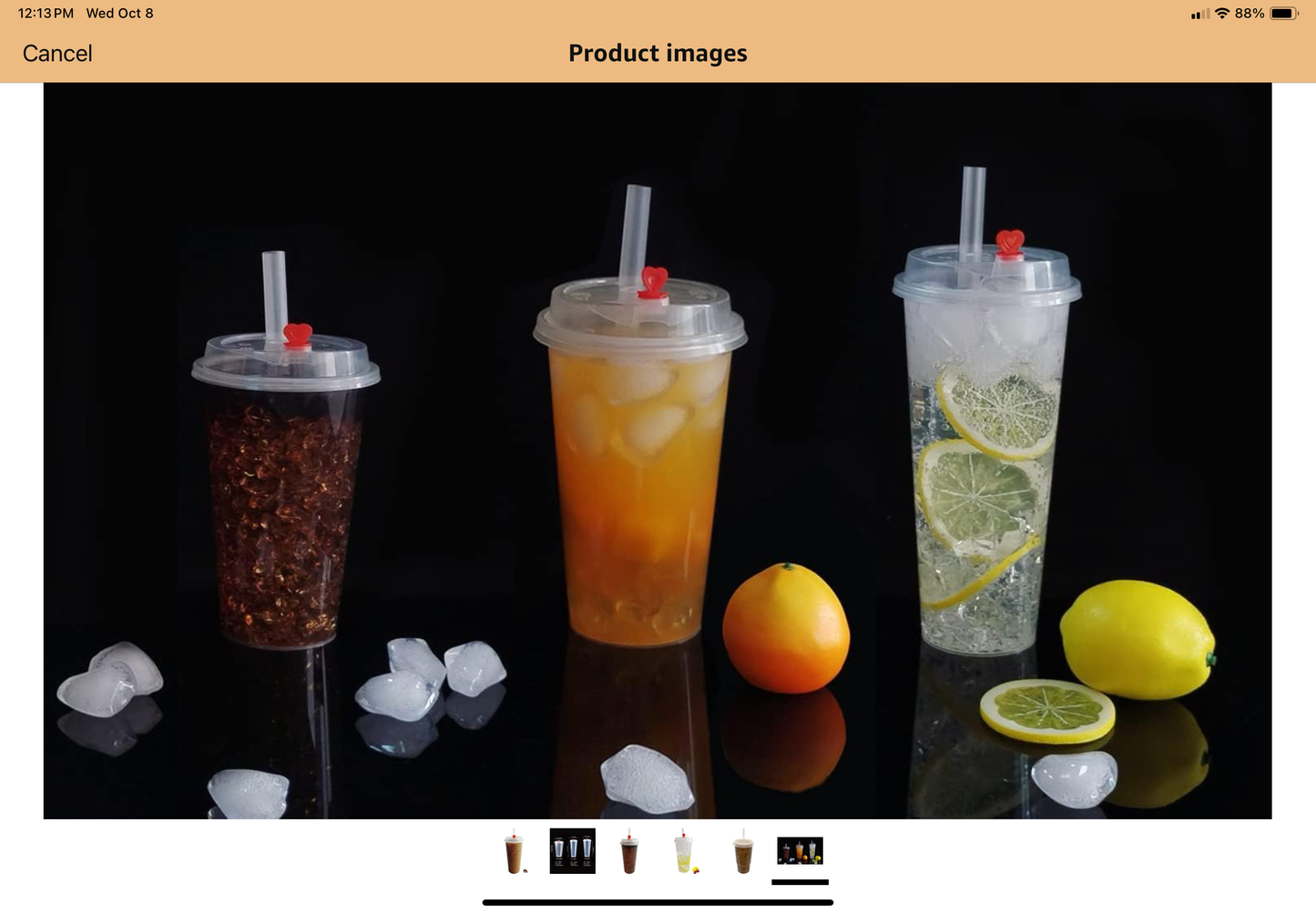 Tankon Plastic Cups with Lids (100 Sets, 20 oz)