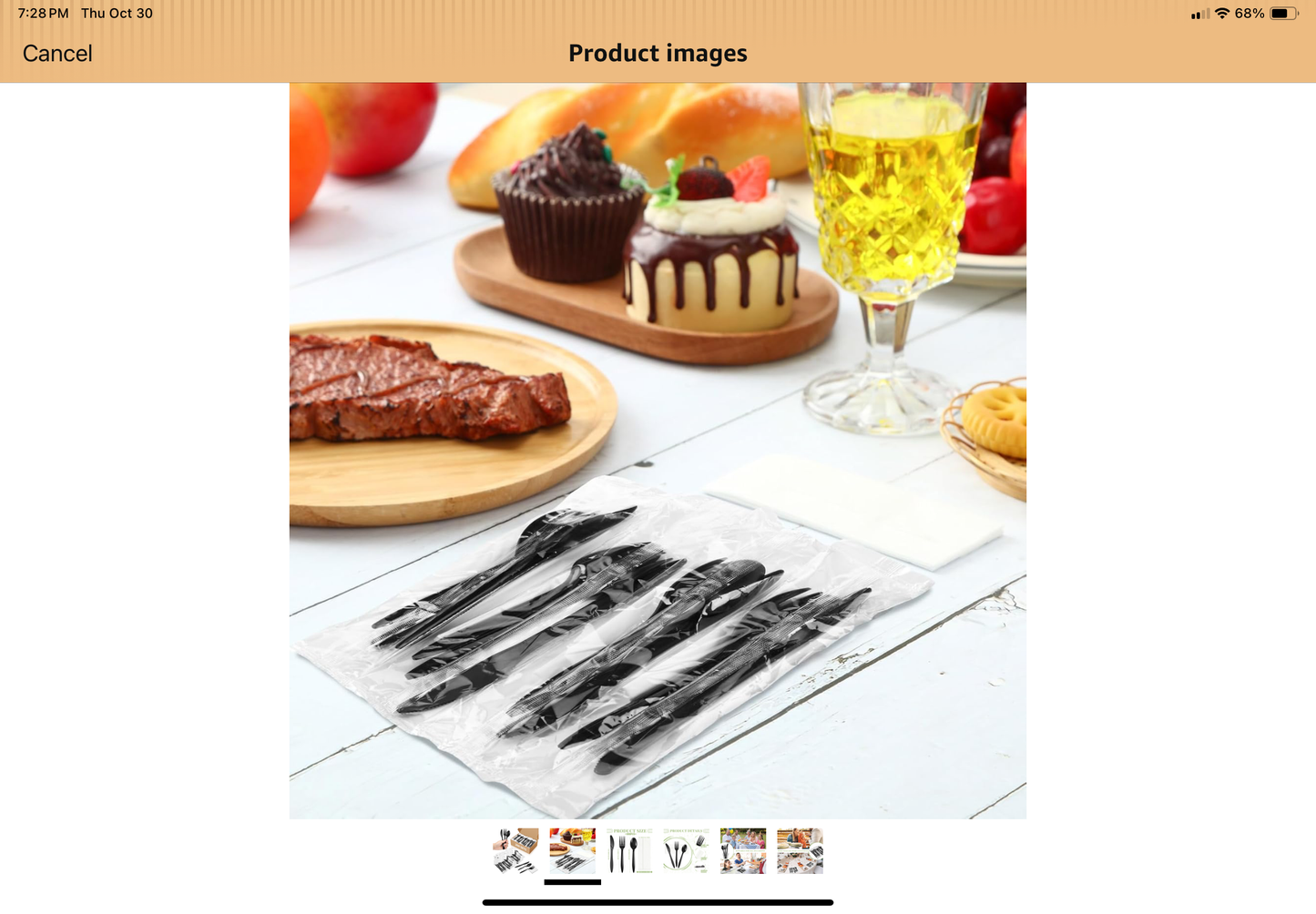 4 in 1 Heavy Duty Plastic Silverware Disposable Utensils 250/Set