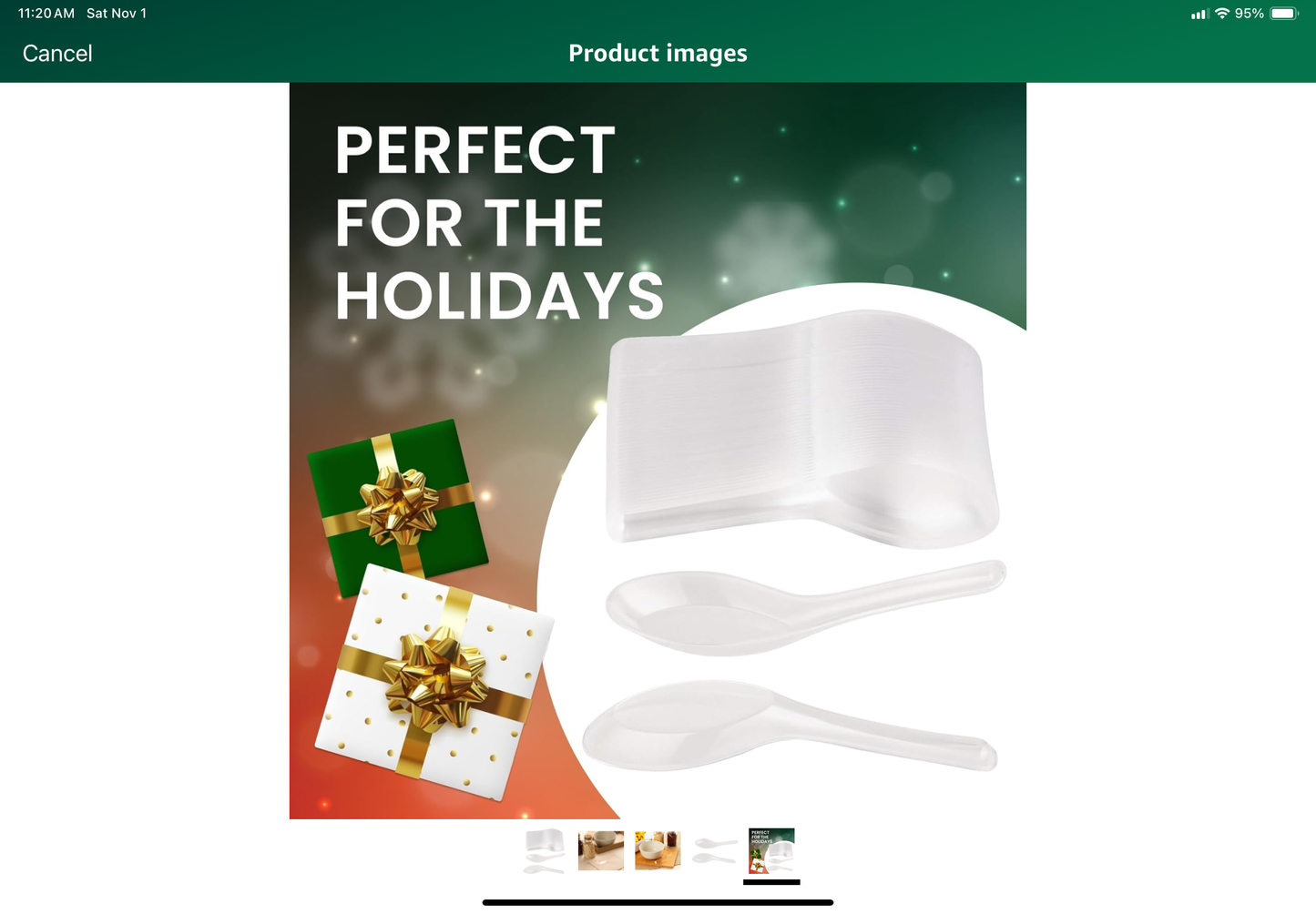 6”White Plastic Asian Soup Spoon 2400 pcs