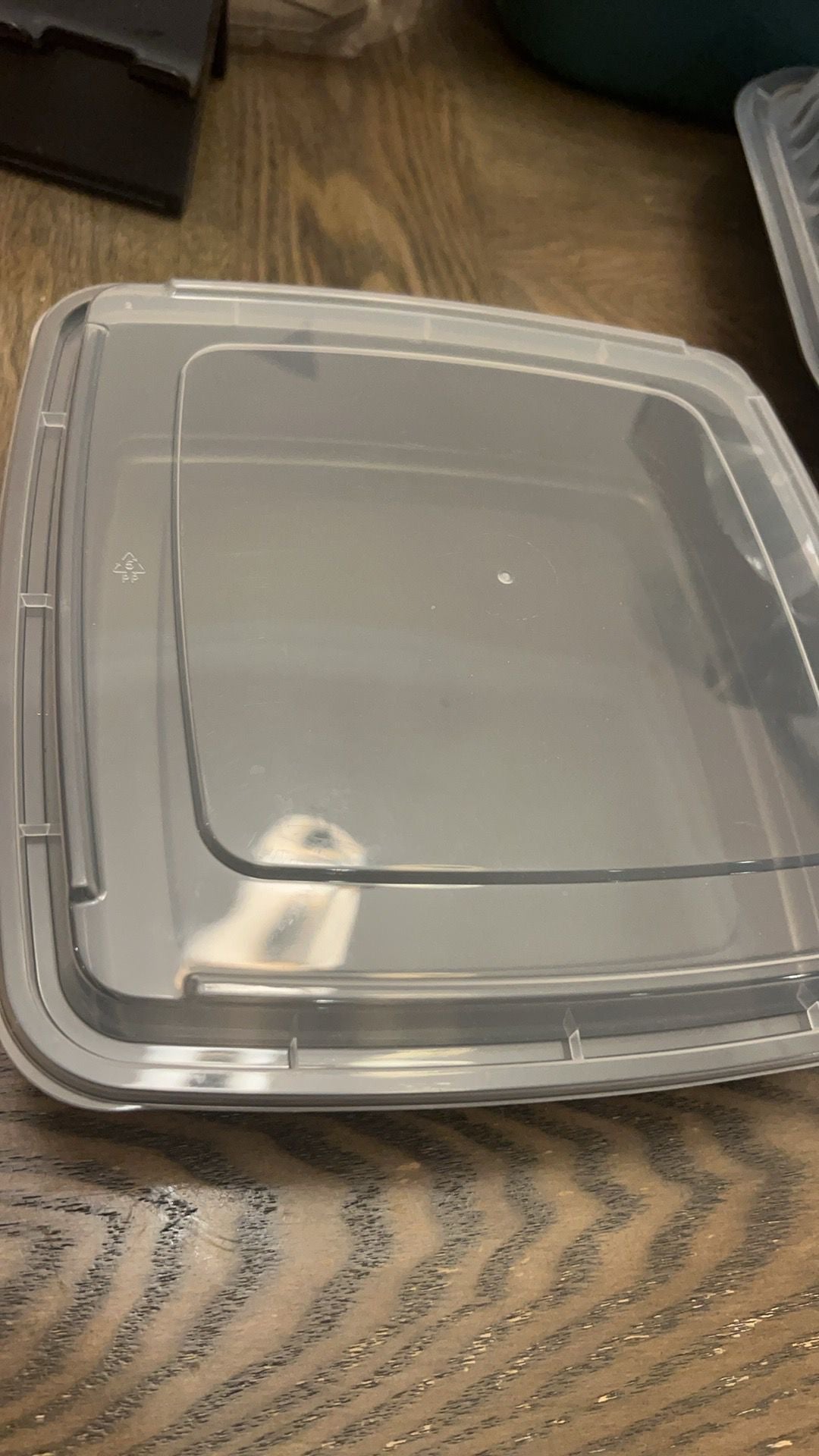 Black Square Container 48 oz 8x8x3 (H)100 Sets